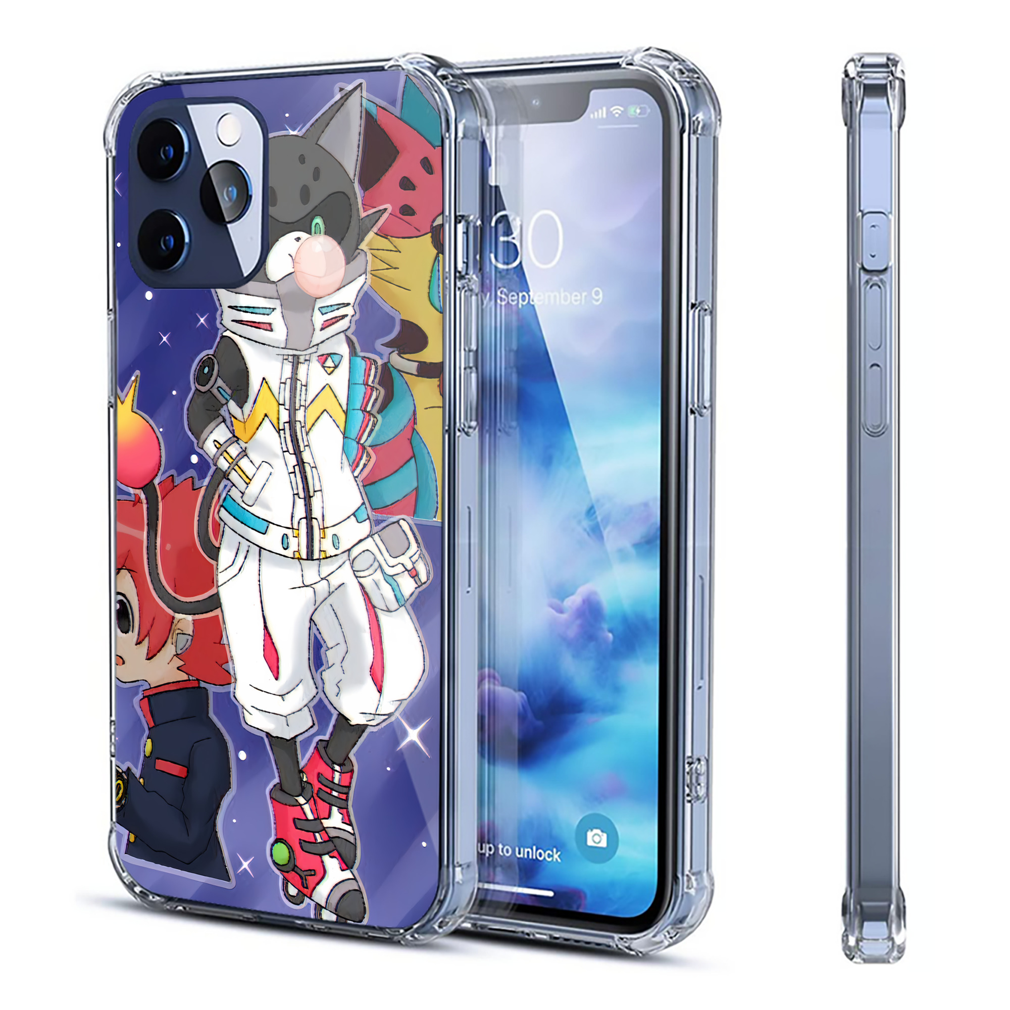 （画像用） 妖怪ウォッチ Yo-kai Watch 【iPhone 12シリーズ対応】透明スマホケース（クリアソフトケース）